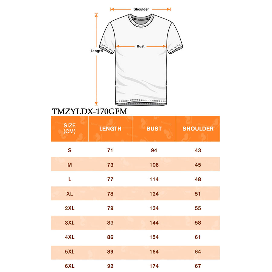 AOP TMZ Round Neck Short Sleeve 170G Cotton Like