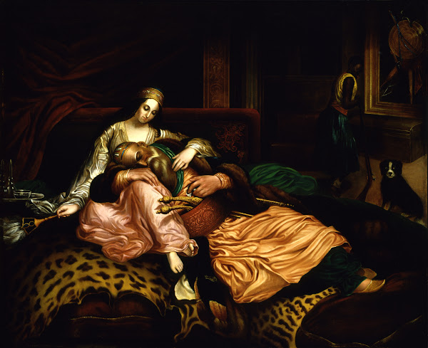 Interior Scene with Sultan and Concubine