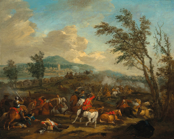 A cavalry skirmish