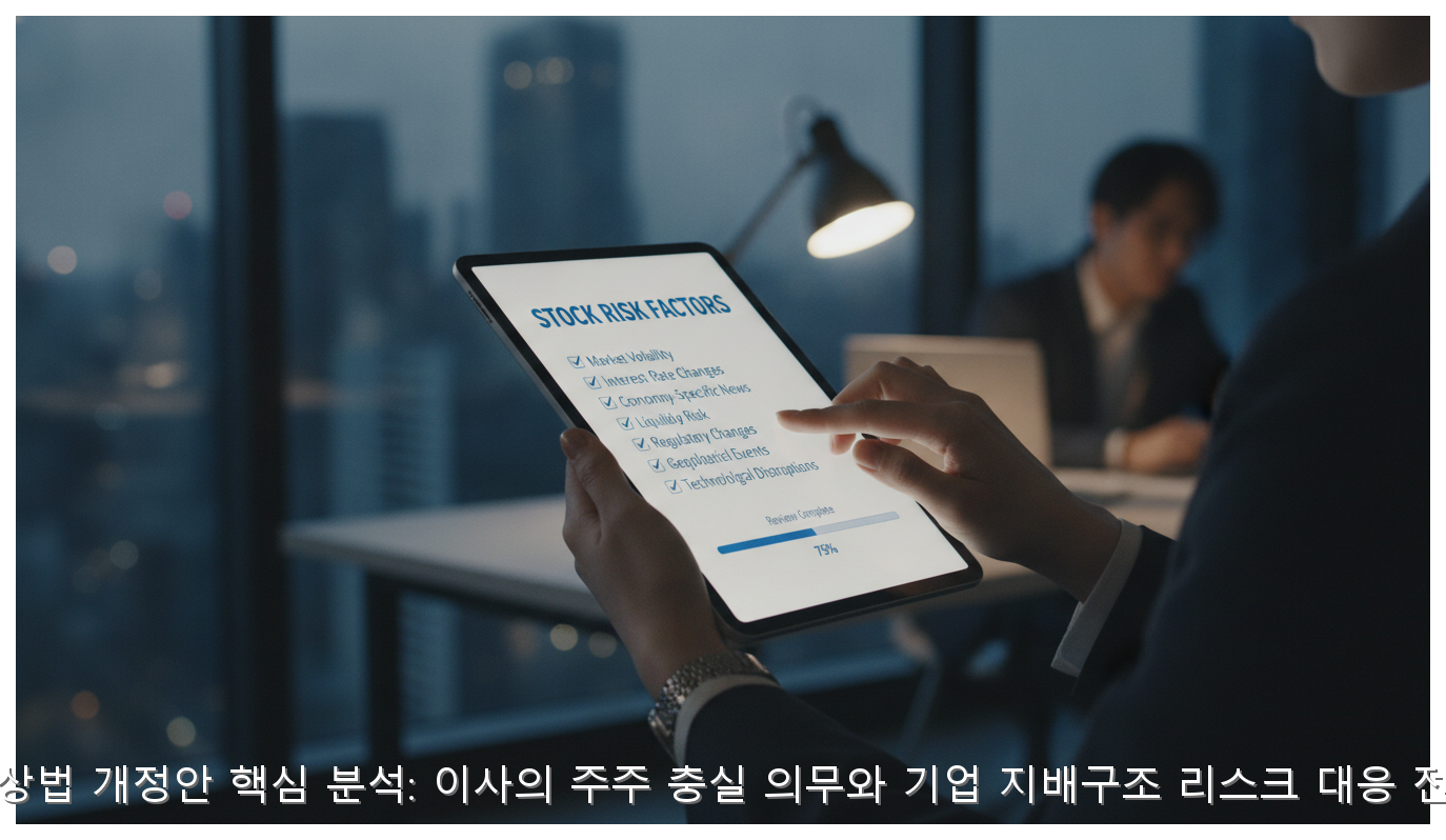 K-상법 개정안 핵심 분석: 이사의 주주 충실 의무와 기업 지배구조 리스크 대응 전략 핵심 안내 및 분석 인포그래픽 (8)