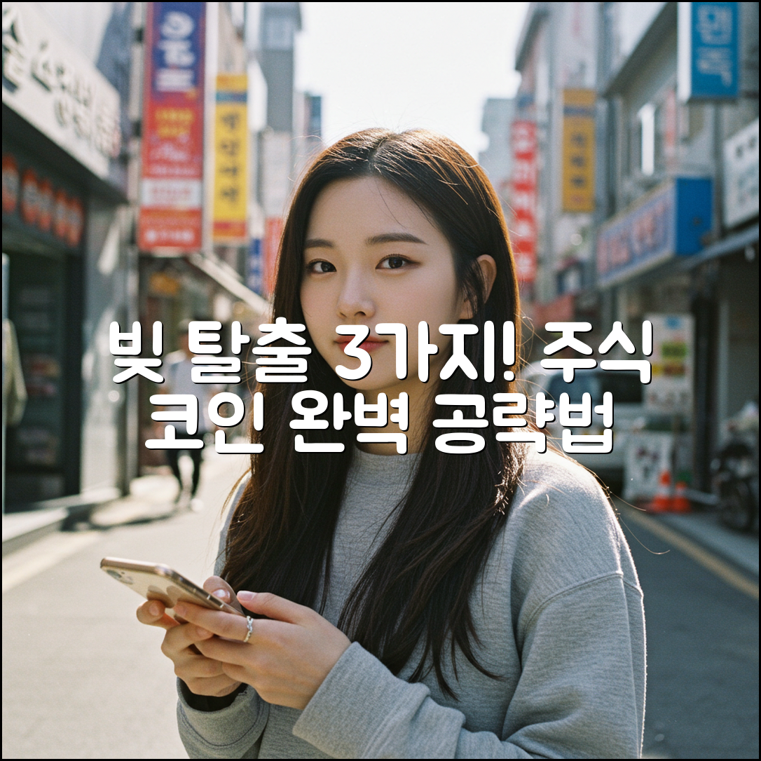 주식, 비트코인 빚 3가지 탈출법