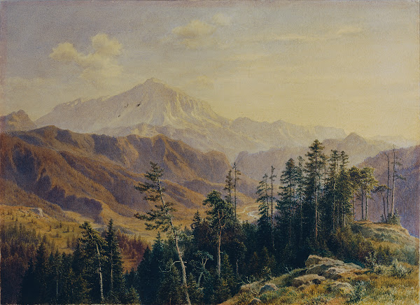 Der Schneeberg in Niederösterreich von Gutenstein aus gesehen 1880
