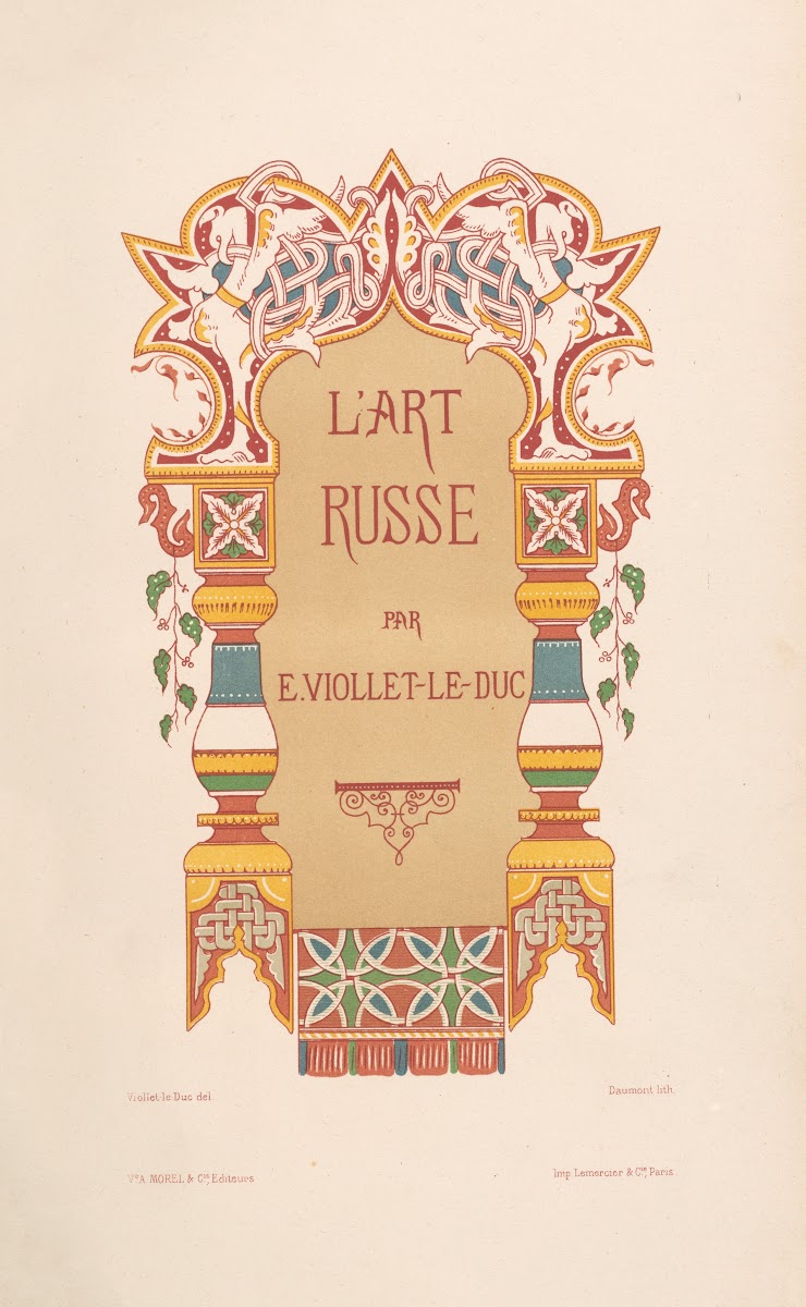 Lart russe  Frontispice 1877