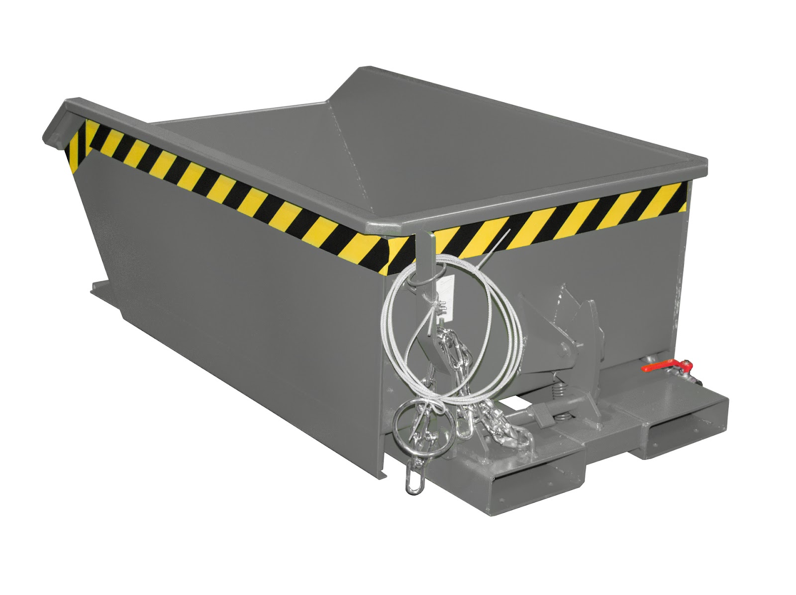 Mini-spaander-kiepecontainer SMGU 270, gelakt, Muisgrijs