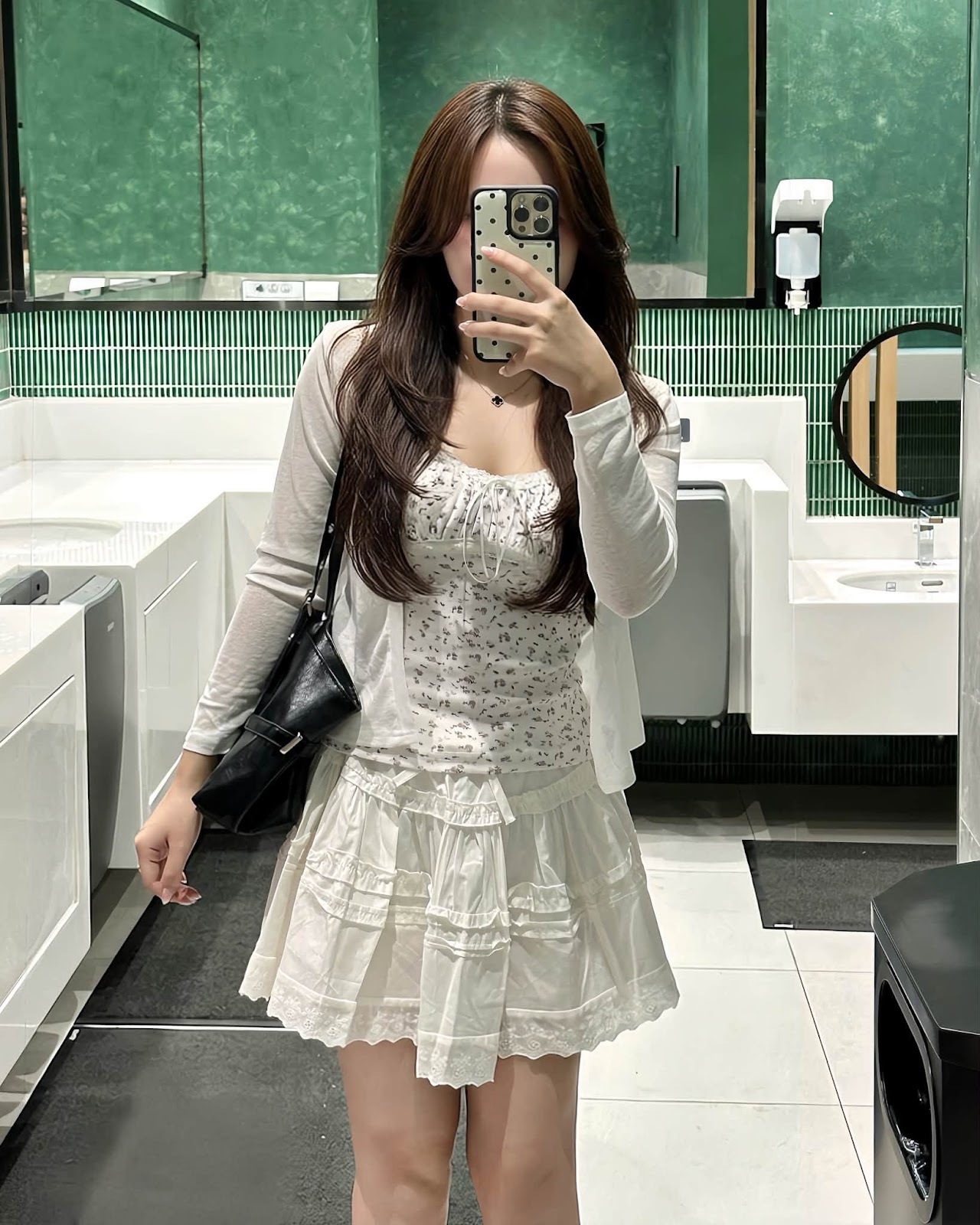 Sét áo thun kèm 2 dây hoa nhí viền ren XONXEN SHOP 80363 – Image 3