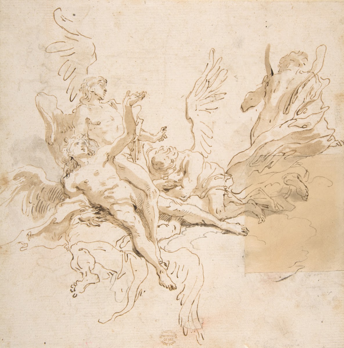 Sheet of Studies Five Angels 16961770