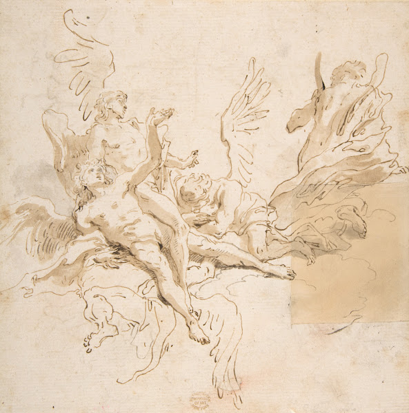 Sheet of Studies Five Angels 16961770