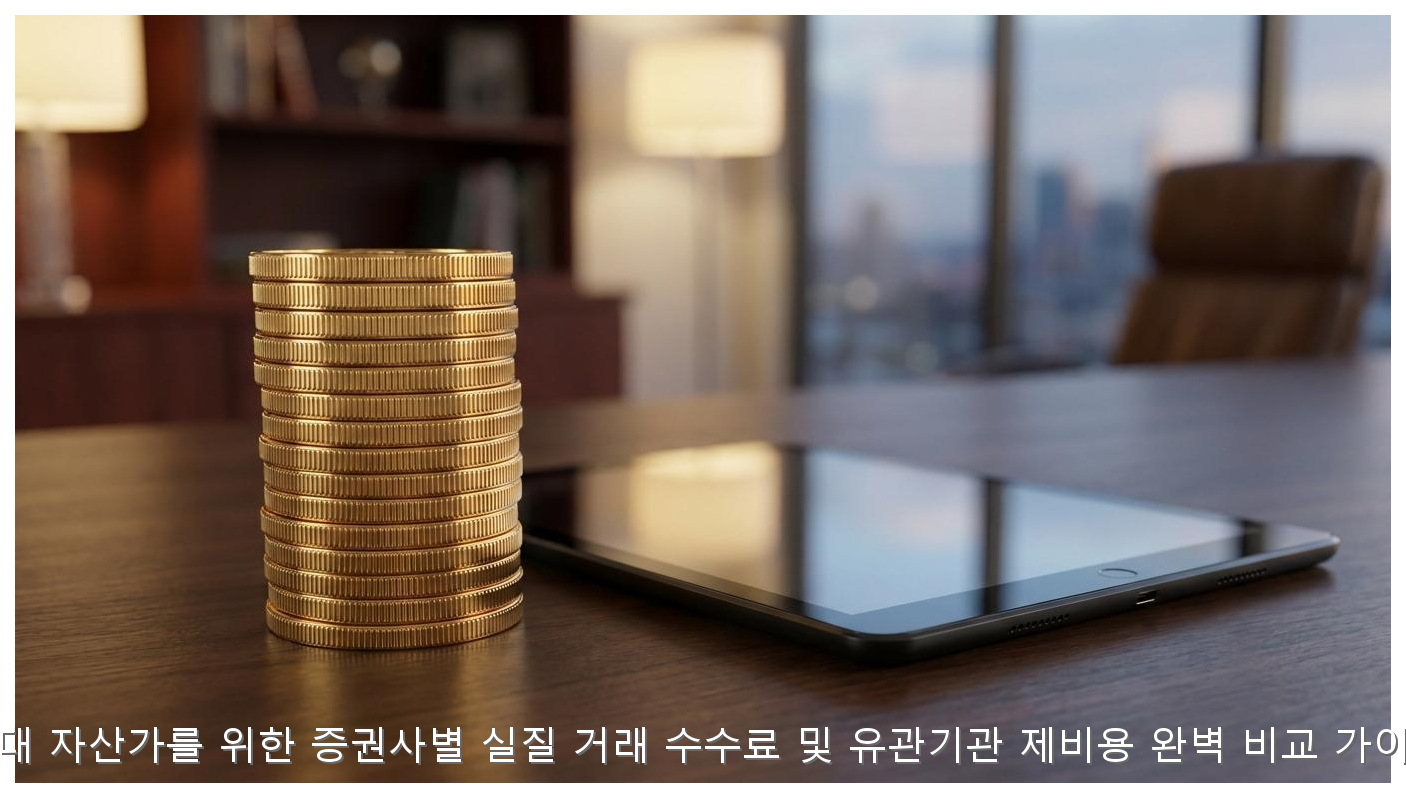 억대 자산가를 위한 증권사별 실질 거래 수수료 및 유관기관 제비용 완벽 비교 가이드 핵심 안내 및 분석 인포그래픽 (3)