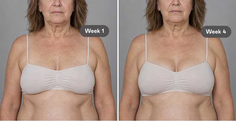 Real Perki customer — Week 1 vs Week 4
