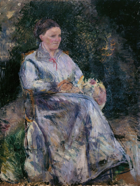 Julie Pissarro au jardin 1874