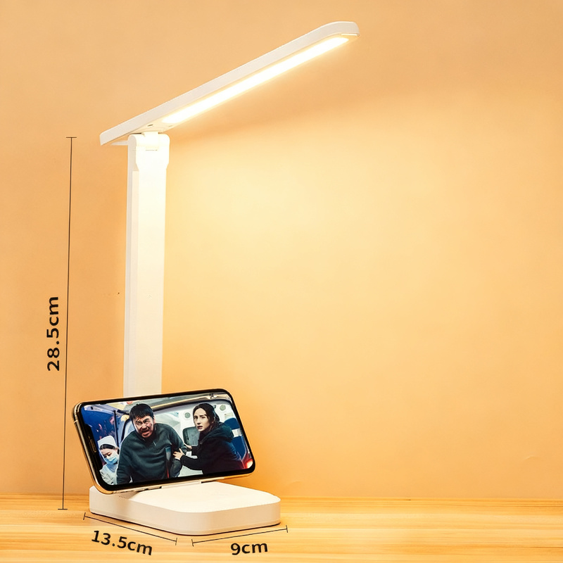 Klappbare LED-Schreibtischlampe mit USB-Anschluss