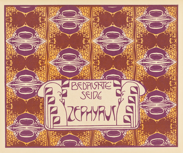 Bedruckte Seide Zephyrus Zephyrus Printed Silk 1901