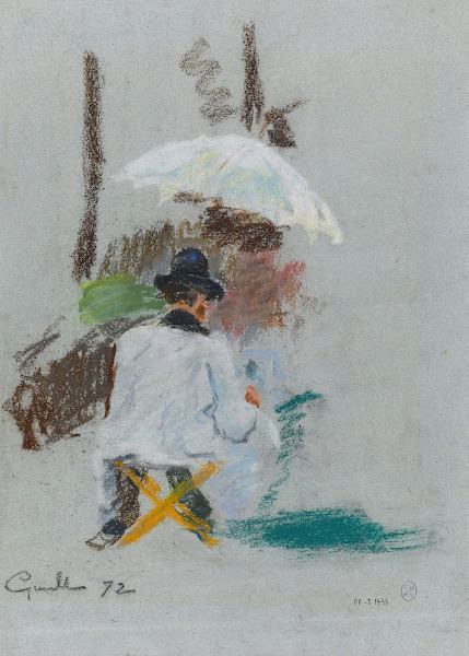 Artiste à son chevalet 1872