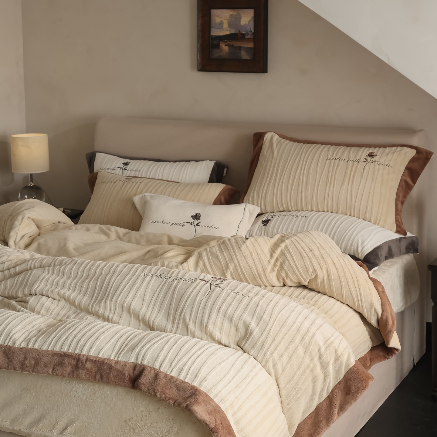 Microfiber Bedding Set, 4-piece, matte surface