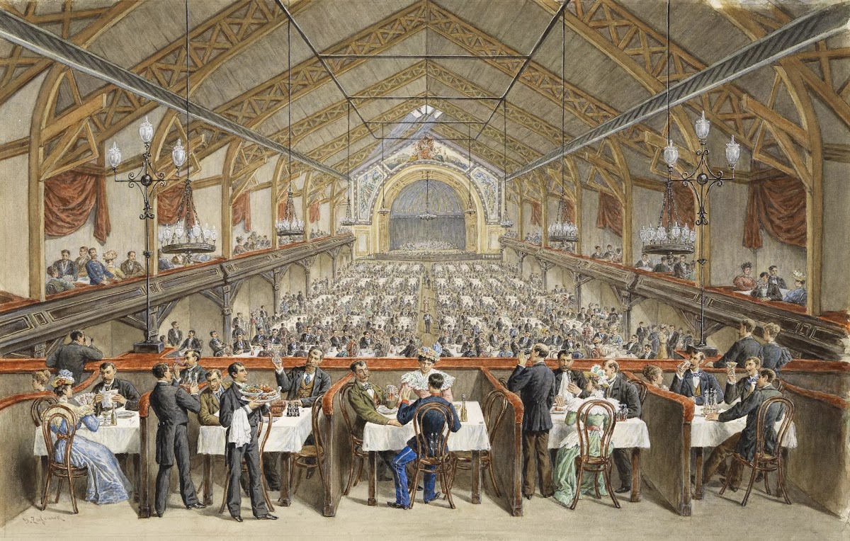 Katharinenhalle im Dreher Park 1885