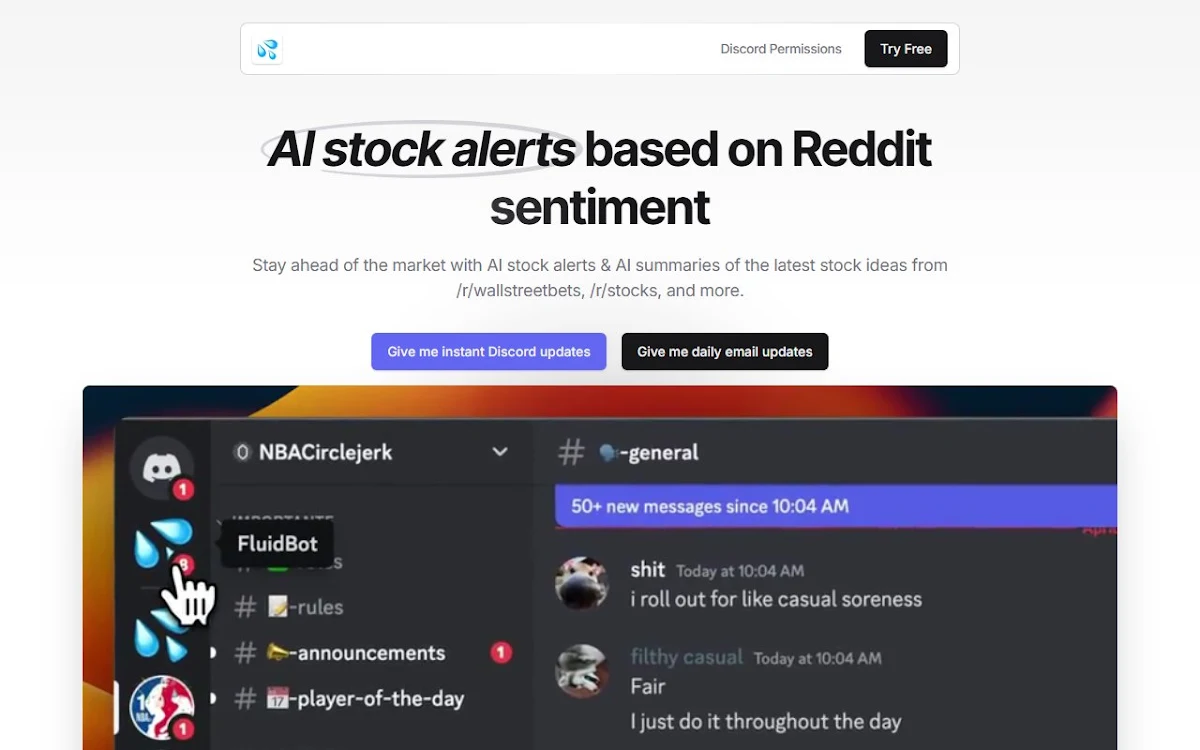 Captura de Fluid - AI stock updates