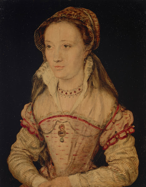Portrait of a lady half length traditionally identified as Marie de Lorraine 151