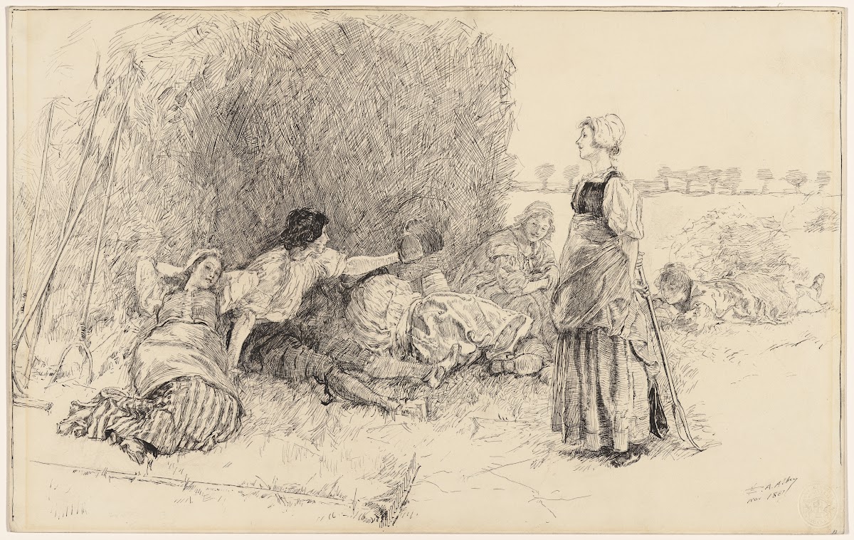The Harvesters illustration toThe Leather Bottèl 1887