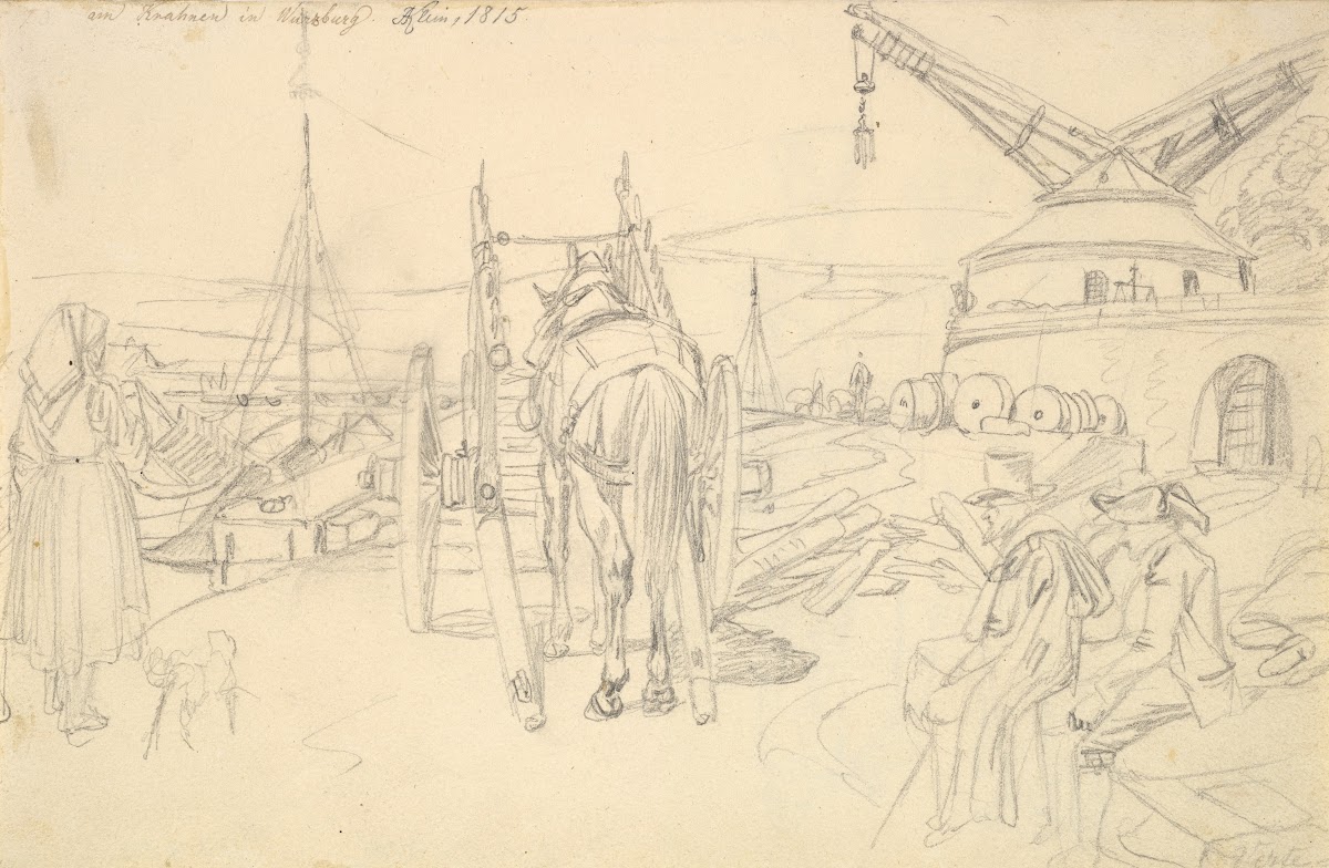 View of the Alter Kranen in Würzburg 1815