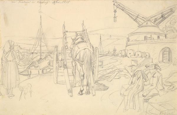 View of the Alter Kranen in Würzburg 1815