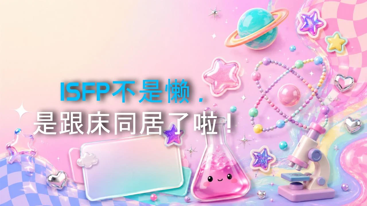 ISFP不是懒，是跟床同居了啦！