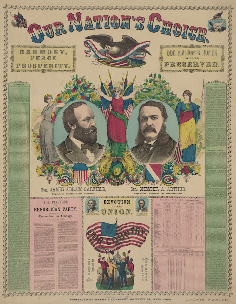 Our nations choiceGen James Abram Garfield Republican candidate for President Ge