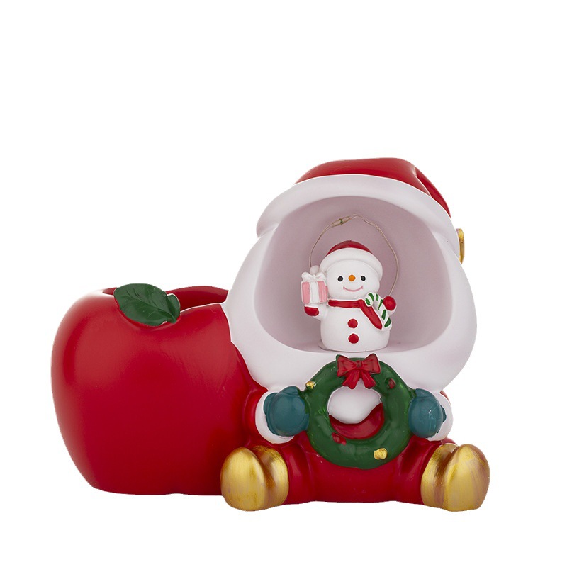 Weihnachtlicher Stifthalter mit integrierter Leuchte