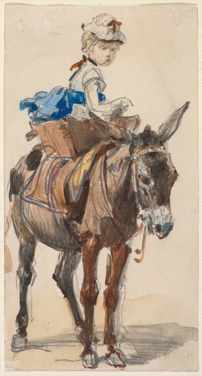 Girl on a Donkey c 18321855
