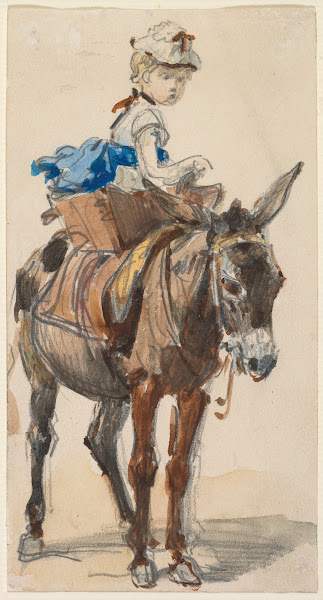 Girl on a Donkey c 18321855