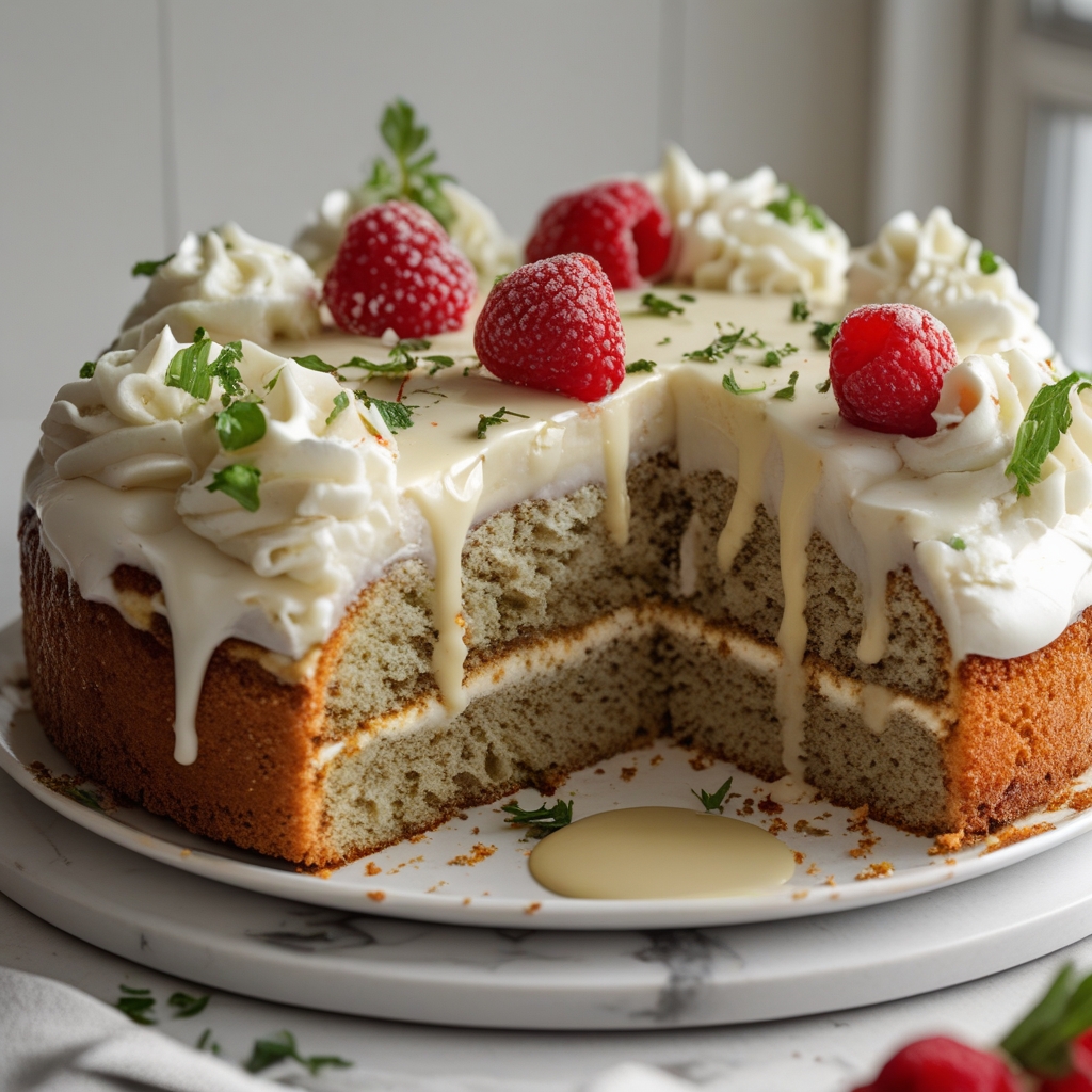 London Fog Cake - In Bloom Bakery Easy Homemade Tea Cake Recipe finished