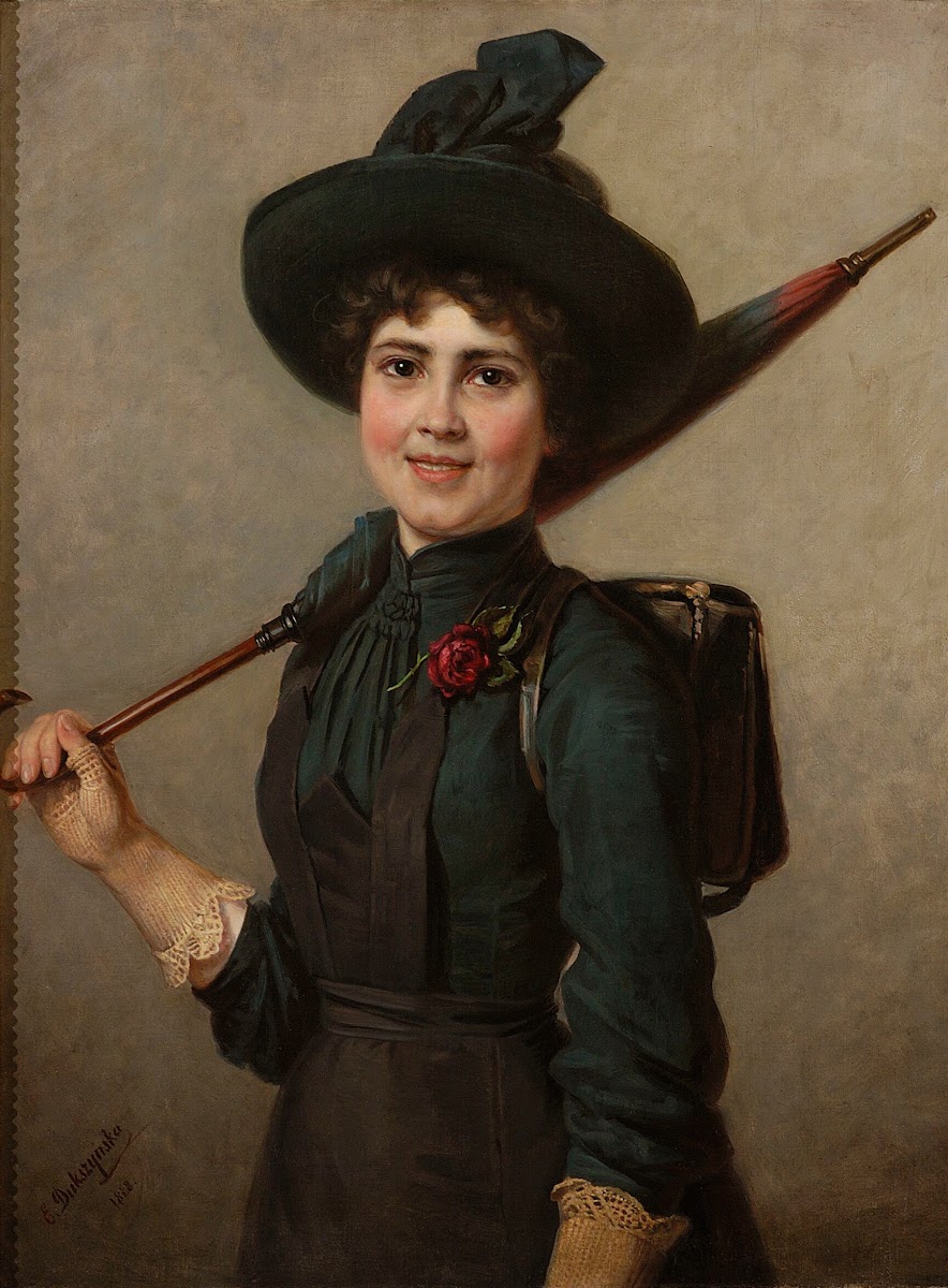 Portrait of a schoolgirl 1888