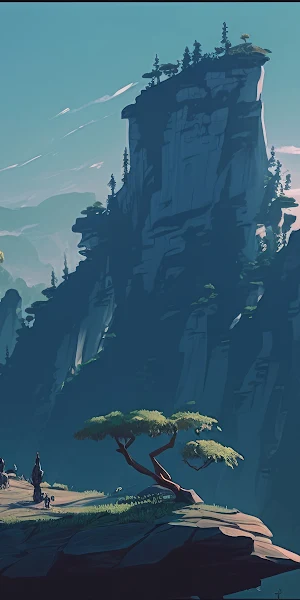 Ai Art, Illustration, Mountains, China, Zhangjiajie National Park  4K Wallpaper Background