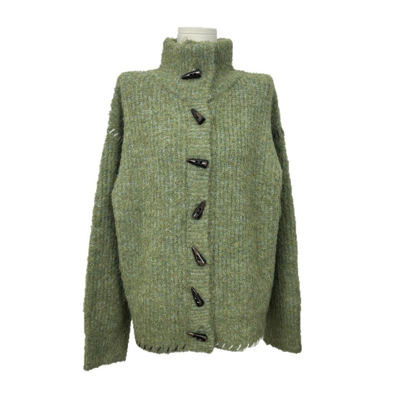 Chunky knit sweater in Christmas green