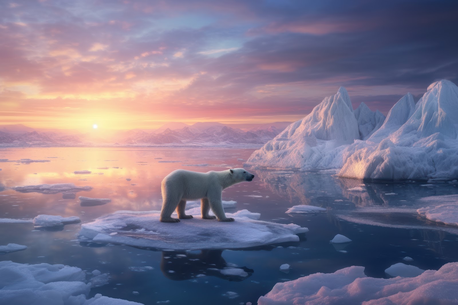 8k Polar Bear Wallpaper