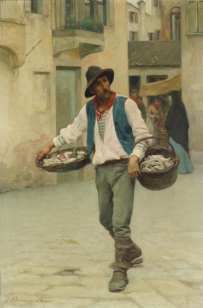Venezianischer Fischverkäufer