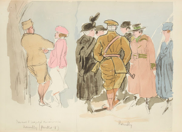 Devant lhôpital américain Neuilly juillet 1918 1921