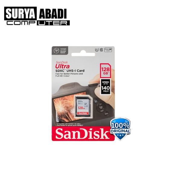 SD CARD SANDISK 128 GB 140 MBPS