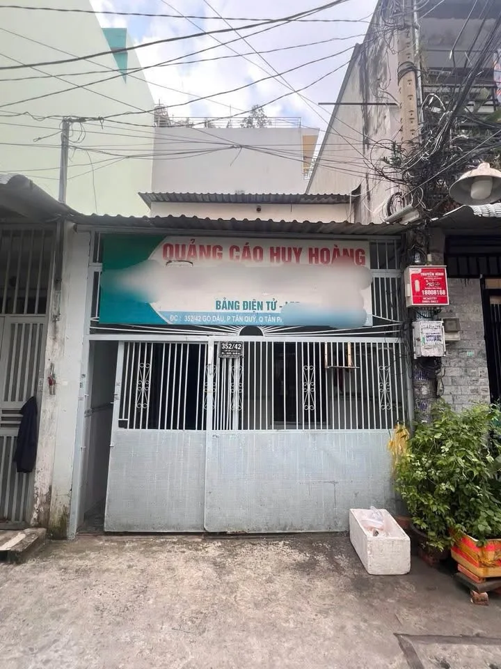 Bán Nhà Hẻm 352/42 Gò Dầu, P. Tân Sơn Nhì, Quận Tân Phú – Gần Aeon Mall, Giá Tốt Đầu Tư – ảnh mặt tiền – 352/42 Gò Dầu, Phường Tân Sơn Nhì, Quận Tân Phú, TP Hồ Chí Minh