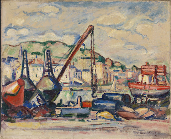 The Harbour in Honfleur 1907