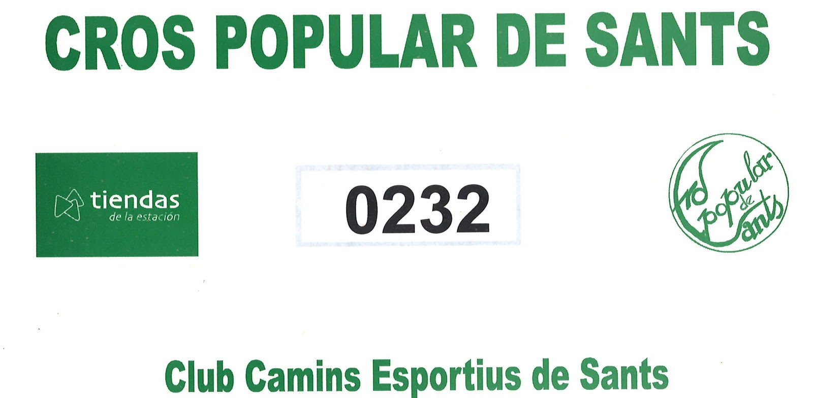 Dorsal de Cross Popular de Sants