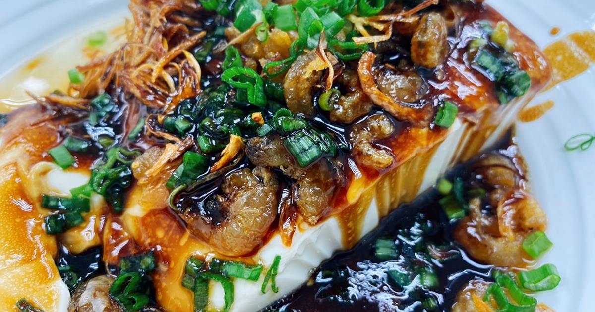 Chinese : Tàu hũ hấp sốt dầu hào