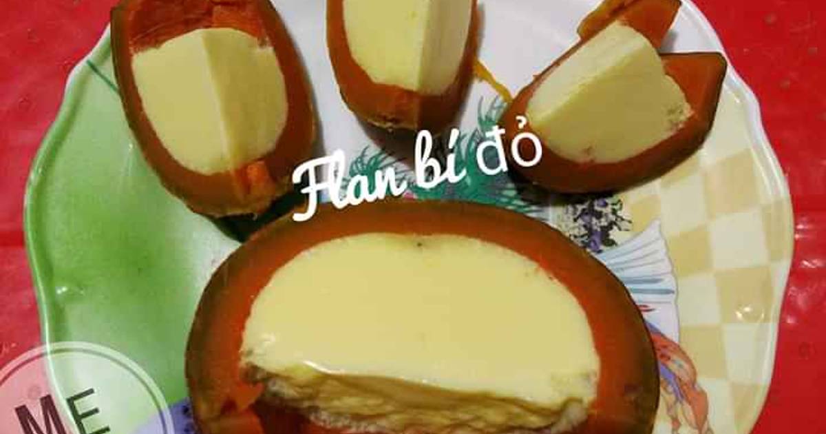 Flan bí đỏ cho bé