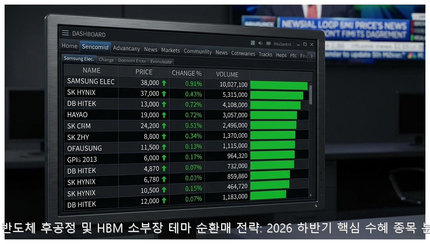 HBM4 후공정 수혜주 분석 및 2026 전략 핵심 안내 및 분석 인포그래픽 (7)