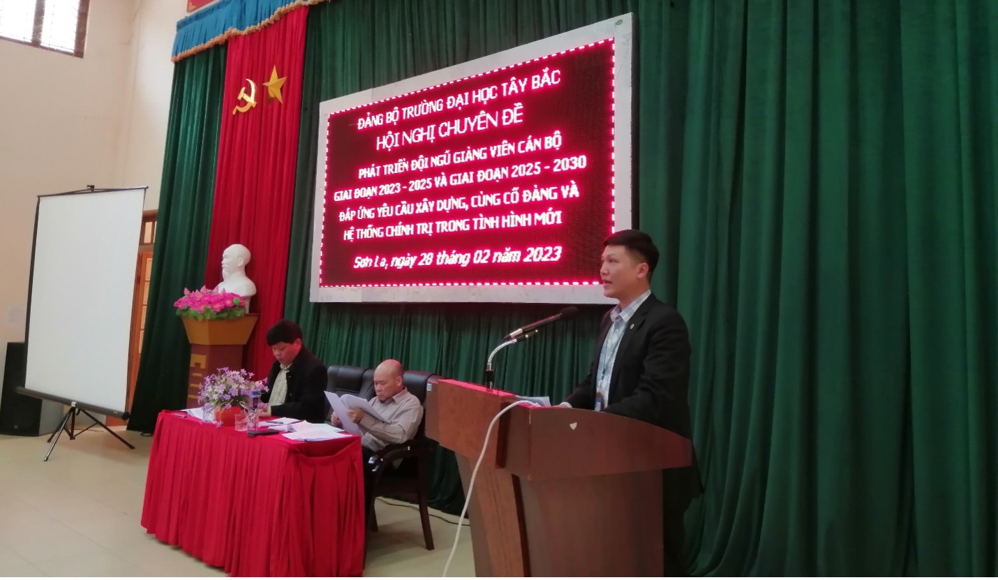 Hội nghị chuyên đề “Phát triển đội ngũ giảng viên cán bộ  giai đoạn 2023 - 2025 và giai đoạn 2025 - 2030 đáp ứng yêu cầu xây dựng, củng cố đảng và hệ thống chính trị trong tình hình mới”
