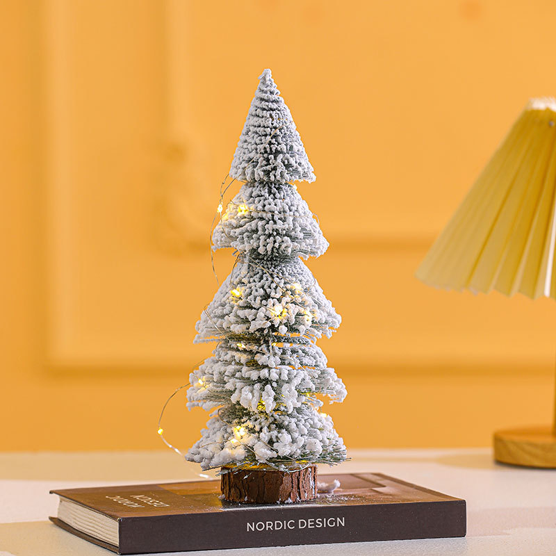 Mini-Weihnachtsbaum aus PVC, beschneit, verschiedene Größen