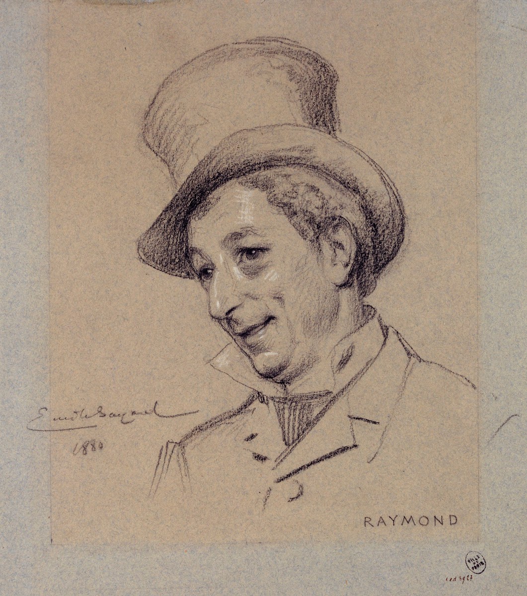 Portrait de Raymond acteur du Palais Royal 1880
