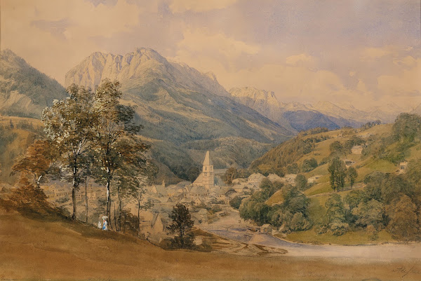 A view of Bad Aussee 1846