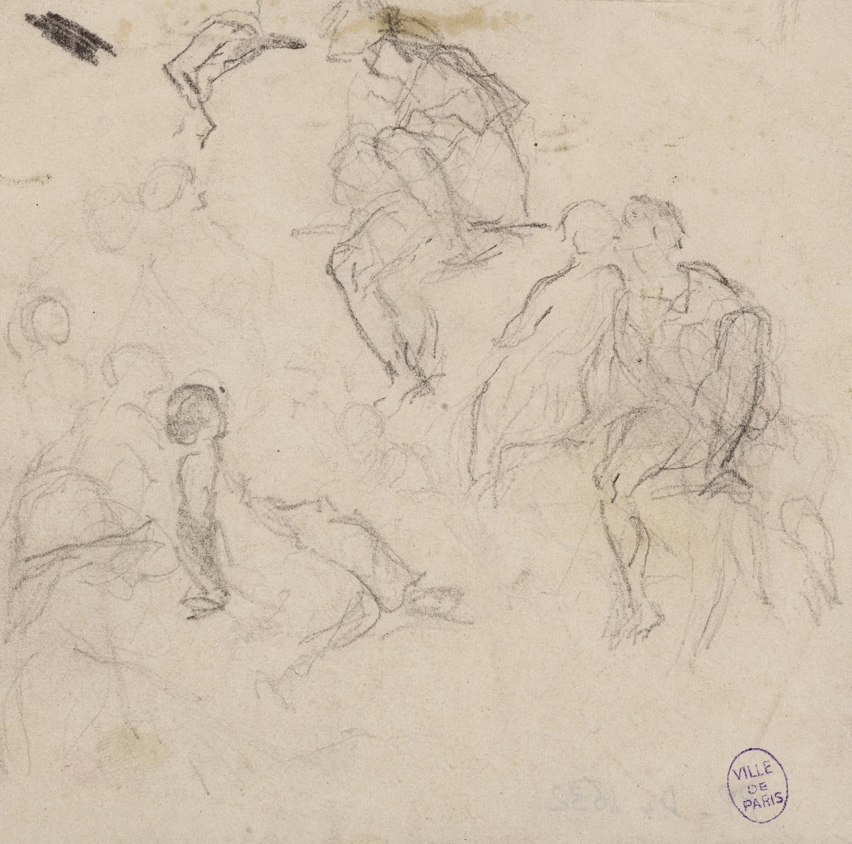 Croquis de plusieurs personnages