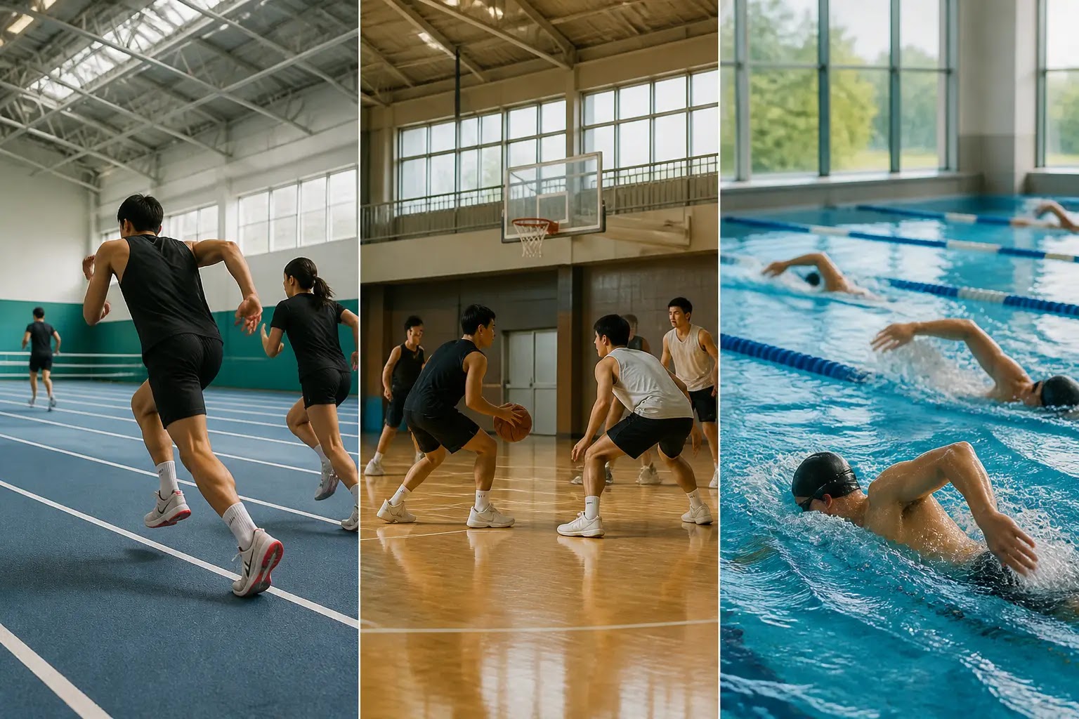 AI-generated Sports Daily Brief multi-story editorial montage