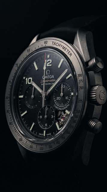 Luxury Black Chronograph Watch Close-Up Wallpaper - Free mobile Wallpaper